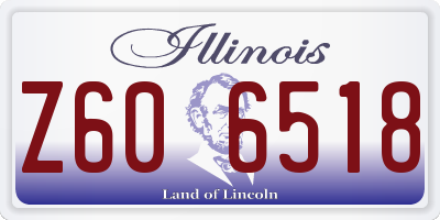IL license plate Z606518