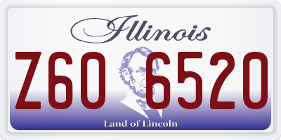 IL license plate Z606520