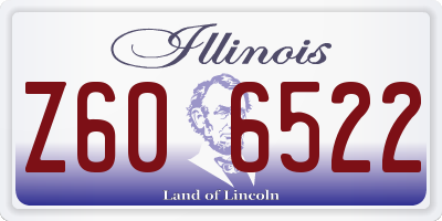 IL license plate Z606522