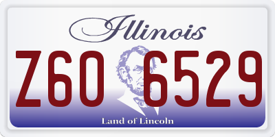 IL license plate Z606529