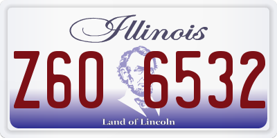 IL license plate Z606532