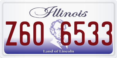 IL license plate Z606533