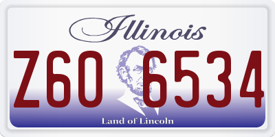 IL license plate Z606534
