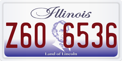 IL license plate Z606536