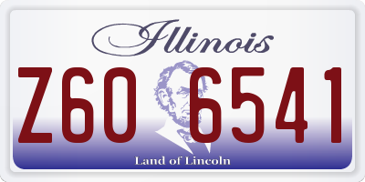 IL license plate Z606541