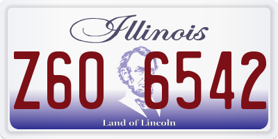 IL license plate Z606542
