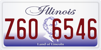 IL license plate Z606546