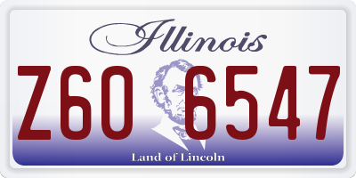 IL license plate Z606547