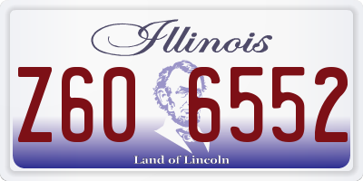 IL license plate Z606552