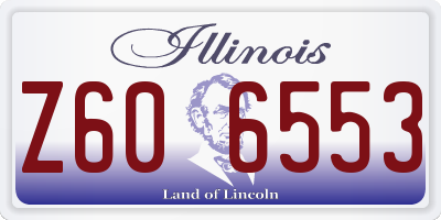 IL license plate Z606553