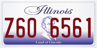IL license plate Z606561