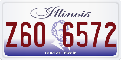 IL license plate Z606572