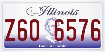 IL license plate Z606576