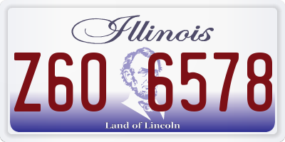 IL license plate Z606578