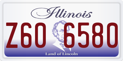 IL license plate Z606580