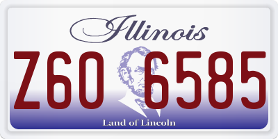 IL license plate Z606585
