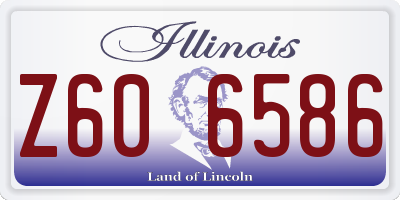 IL license plate Z606586