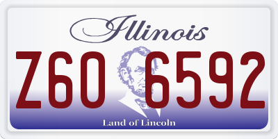 IL license plate Z606592