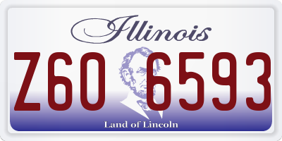IL license plate Z606593