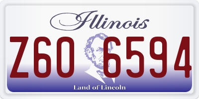 IL license plate Z606594