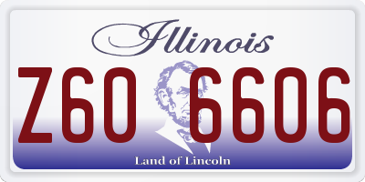 IL license plate Z606606