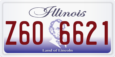IL license plate Z606621