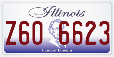 IL license plate Z606623