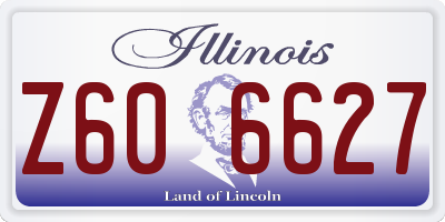 IL license plate Z606627