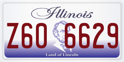 IL license plate Z606629