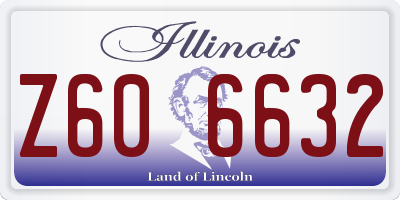 IL license plate Z606632