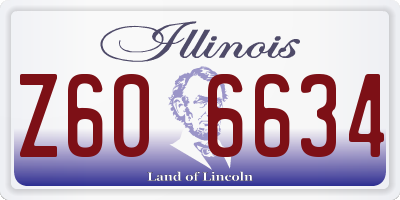 IL license plate Z606634