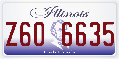 IL license plate Z606635