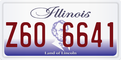 IL license plate Z606641