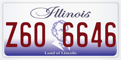 IL license plate Z606646