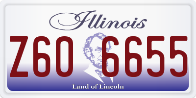 IL license plate Z606655