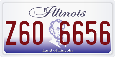 IL license plate Z606656