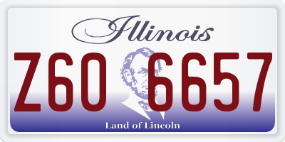 IL license plate Z606657