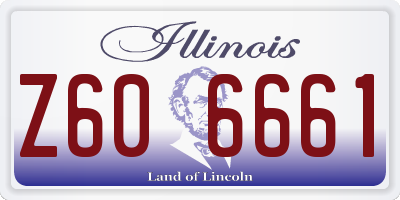 IL license plate Z606661