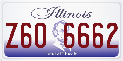 IL license plate Z606662