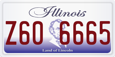IL license plate Z606665