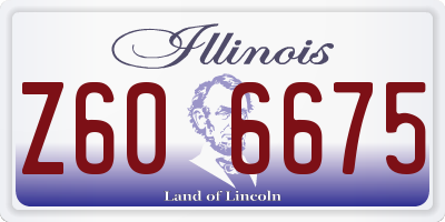 IL license plate Z606675