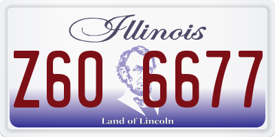 IL license plate Z606677