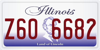 IL license plate Z606682