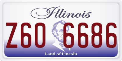 IL license plate Z606686