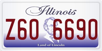IL license plate Z606690