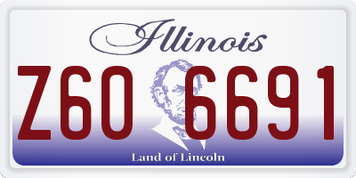 IL license plate Z606691