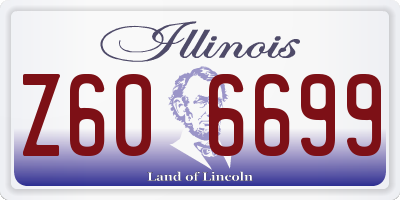 IL license plate Z606699