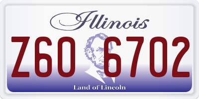 IL license plate Z606702