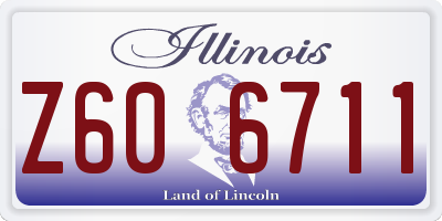 IL license plate Z606711