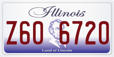 IL license plate Z606720
